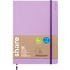 share Notizbuch A5, punktkariert Lavendel