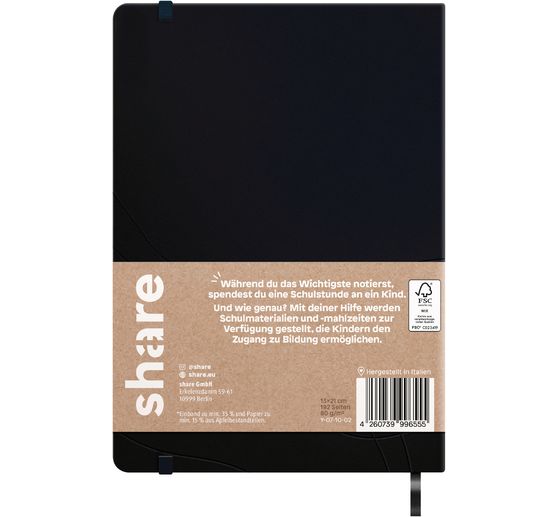 share Notizbuch A5, blanko