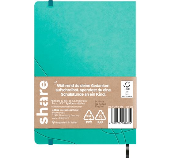 share Notizbuch A5, blanko