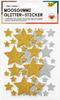 Foam rubber glitter stickers