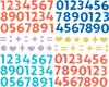 Foam rubber glitter stickers