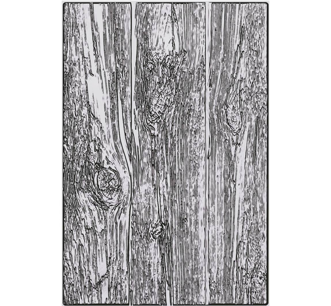 Sizzix A5 3D-Prägeschablone by Tim Holtz - Lumber