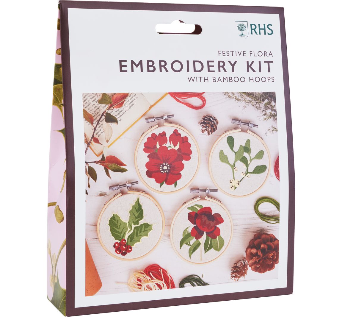 RHS Embroidery Kit - Festive Flora