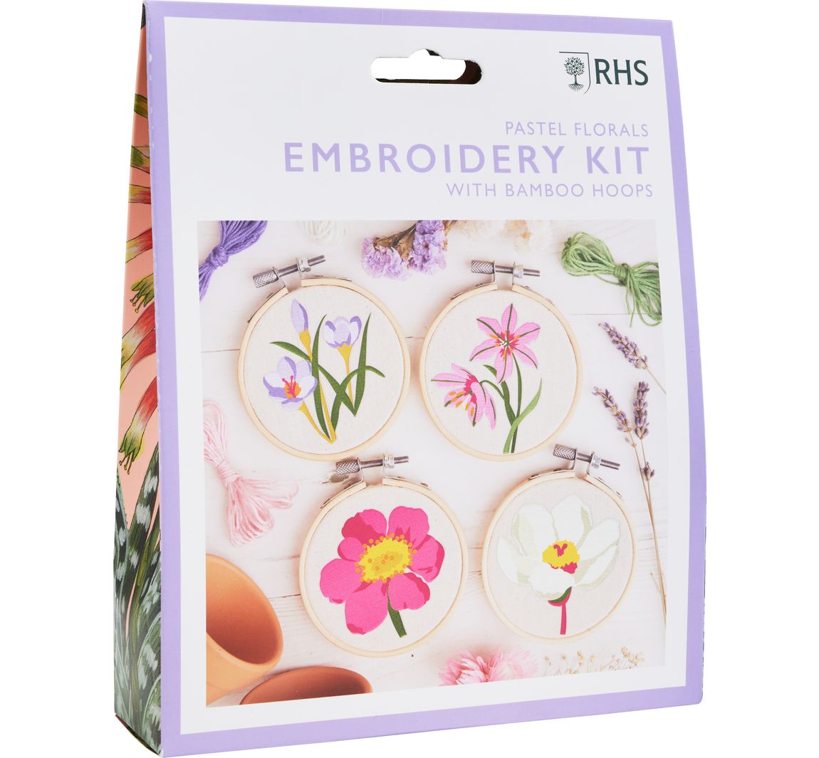 RHS Embroidery Kit - Pastel Florals