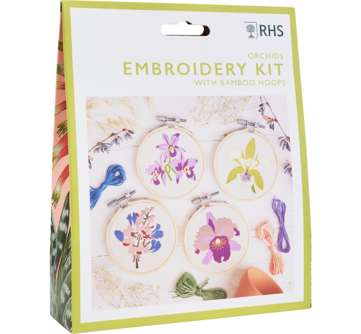 RHS Embroidery Kit - Orchids