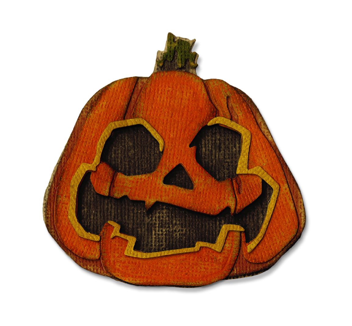 Sizzix Thinlits Stanzschablone by Tim Holtz - Layered Jack-o-Lantern