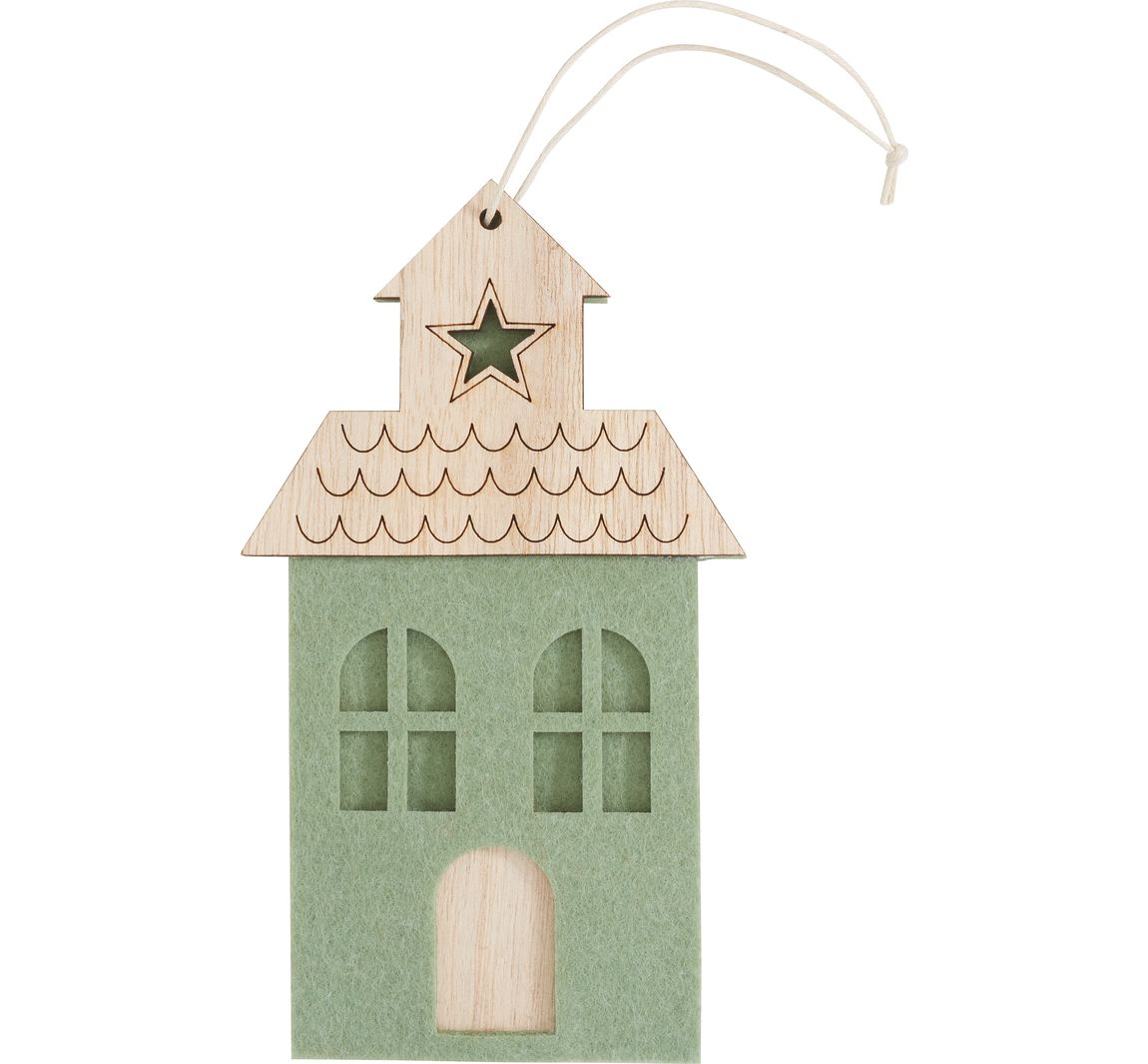 VBS Filzanhänger "Haus" - Grün
