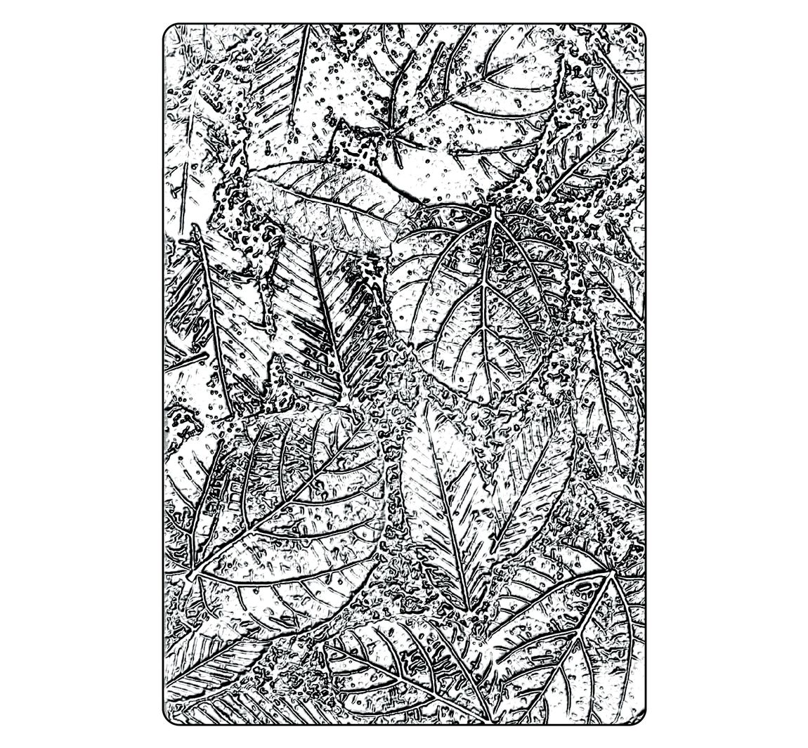 Sizzix A5 3D-Prägeschablone by Tim Holtz - Foliage