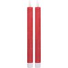 LED-Echtwachskerze mit Timer 6/18 Std. Rot