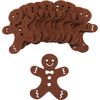 Lebkuchenmännchen aus Filz Dunkelbraun