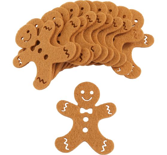 Lebkuchenmännchen aus Filz