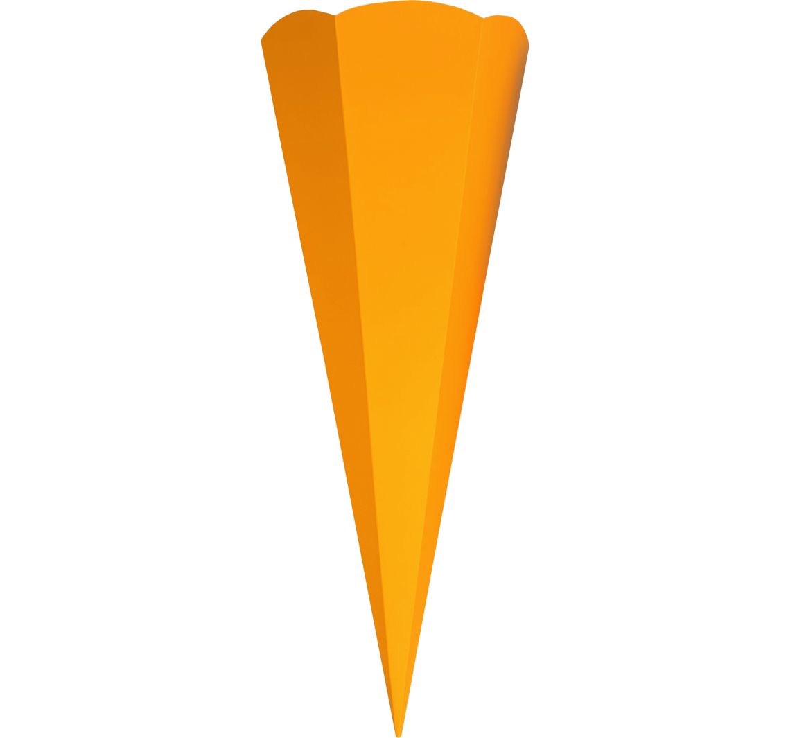 Schultüten-Zuschnitt - Neon-Orange