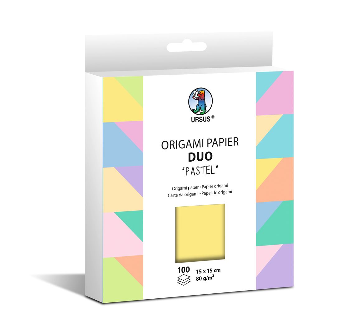 Origami Papier "Duo" - Pastell
