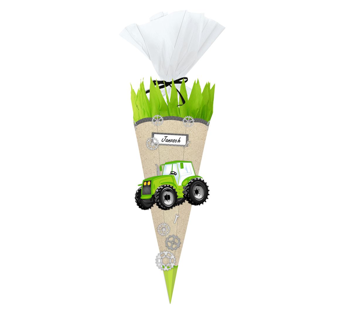 Schultüten Bastelset "Green & Easy" - Traktor