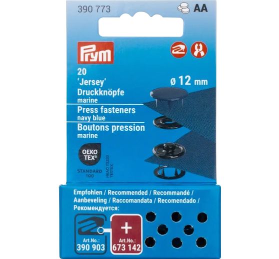 Prym Druckknöpfe Jersey, 12 mm, 20 Stück (de)