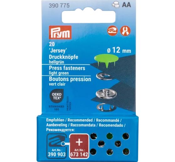 Prym Druckknöpfe Jersey, 12 mm, 20 Stück (de)