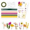 Crêpe paper flower set Yellow