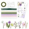 Krepppapier-Blumen-Set Lila