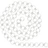 Gliederkette Ringe geprägt Silber