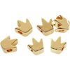 Metall Perlen Krone Gold