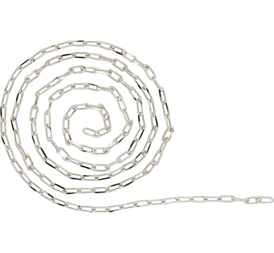 Gliederkette Paperclip - Silber