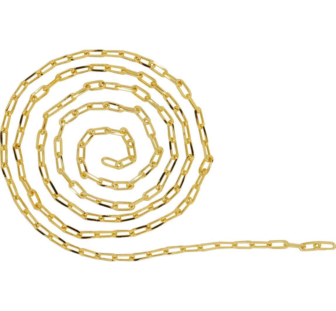 Gliederkette Paperclip - Gold