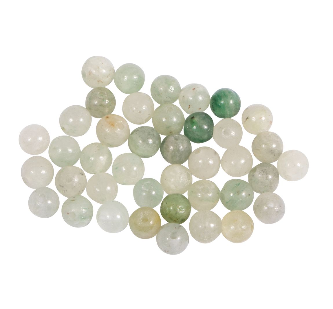 Halbedelsteinperlen, 4 mm - Afrikanische Jade