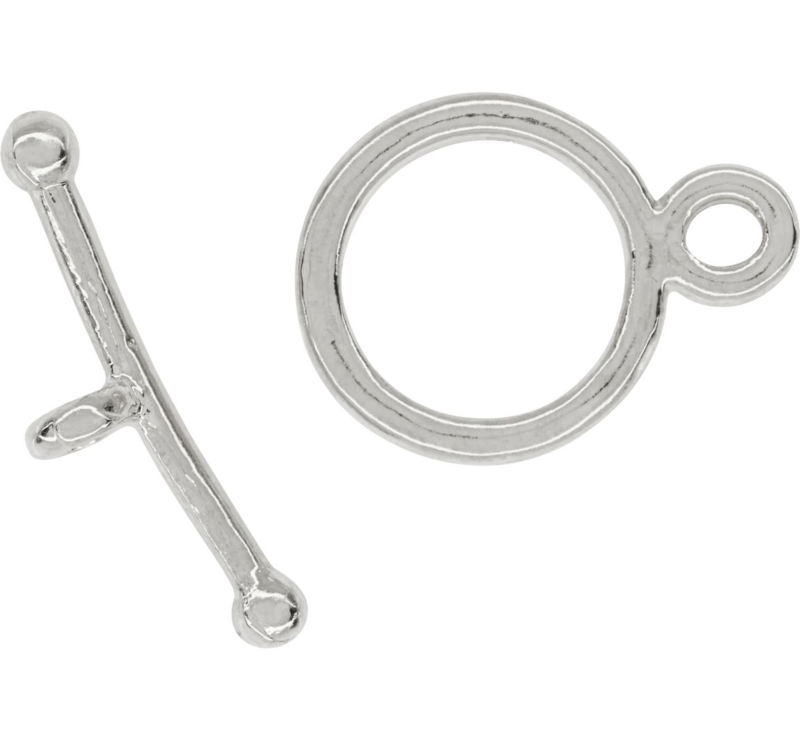 Knebelverschluss filigran - Silber