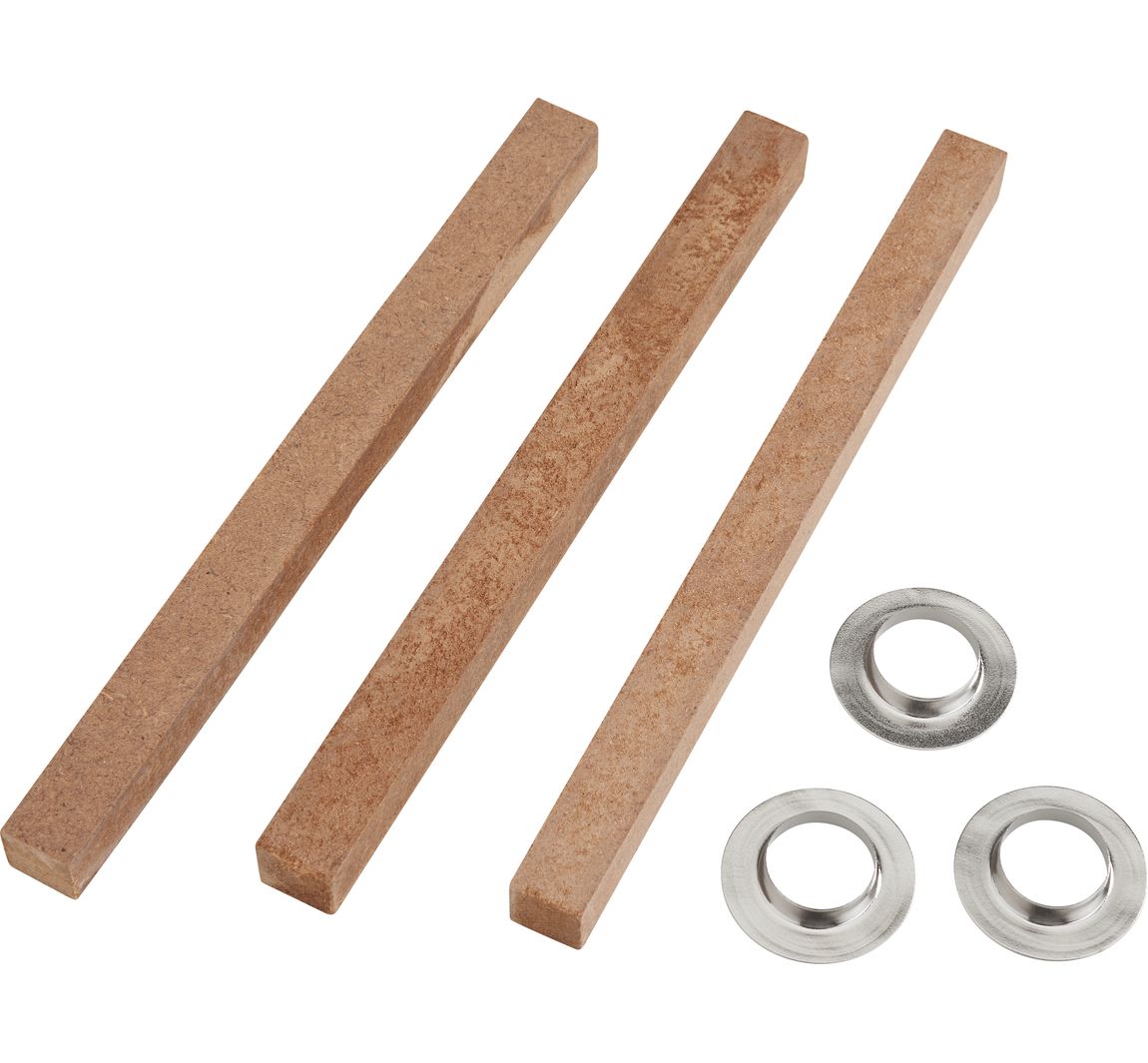 Outdoor-Docht mit Fuß, 3 Stk. - 10 x 10 mm