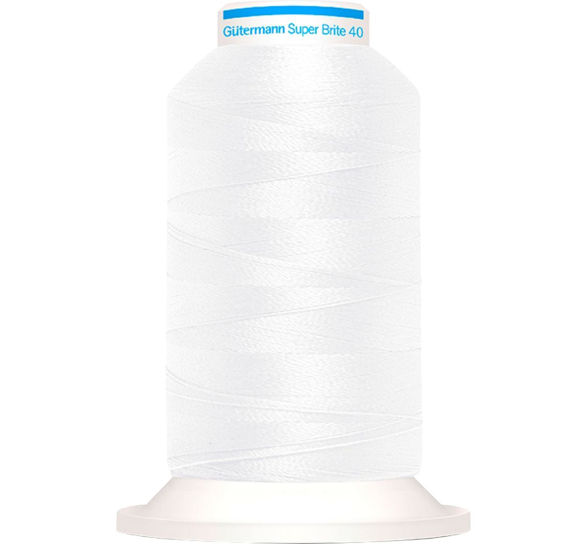 Gütermann Super Brite Maschinenstickfaden - 5597 Weiß