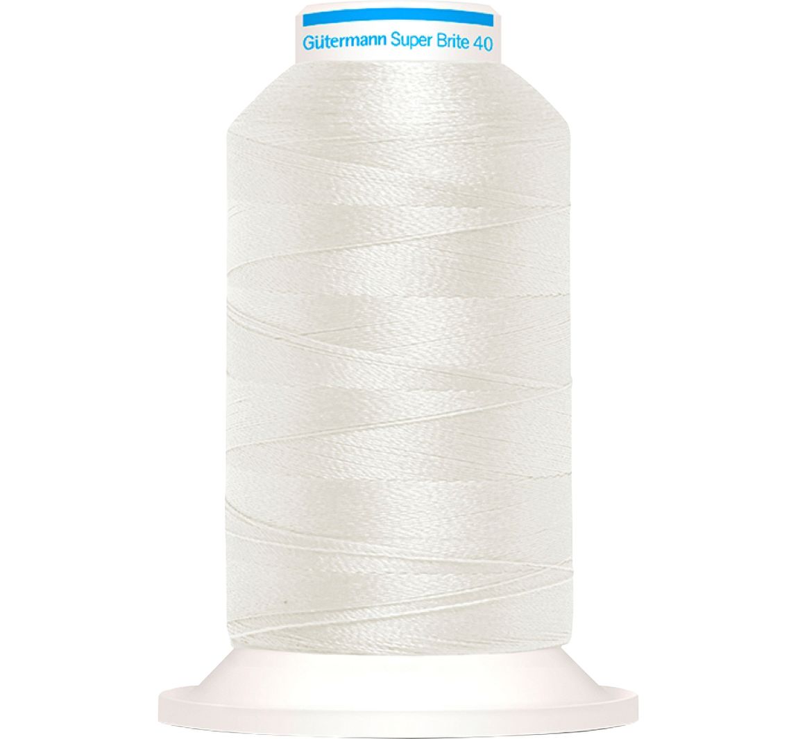 Gütermann Super Brite Maschinenstickfaden - 5642 Rohweiß