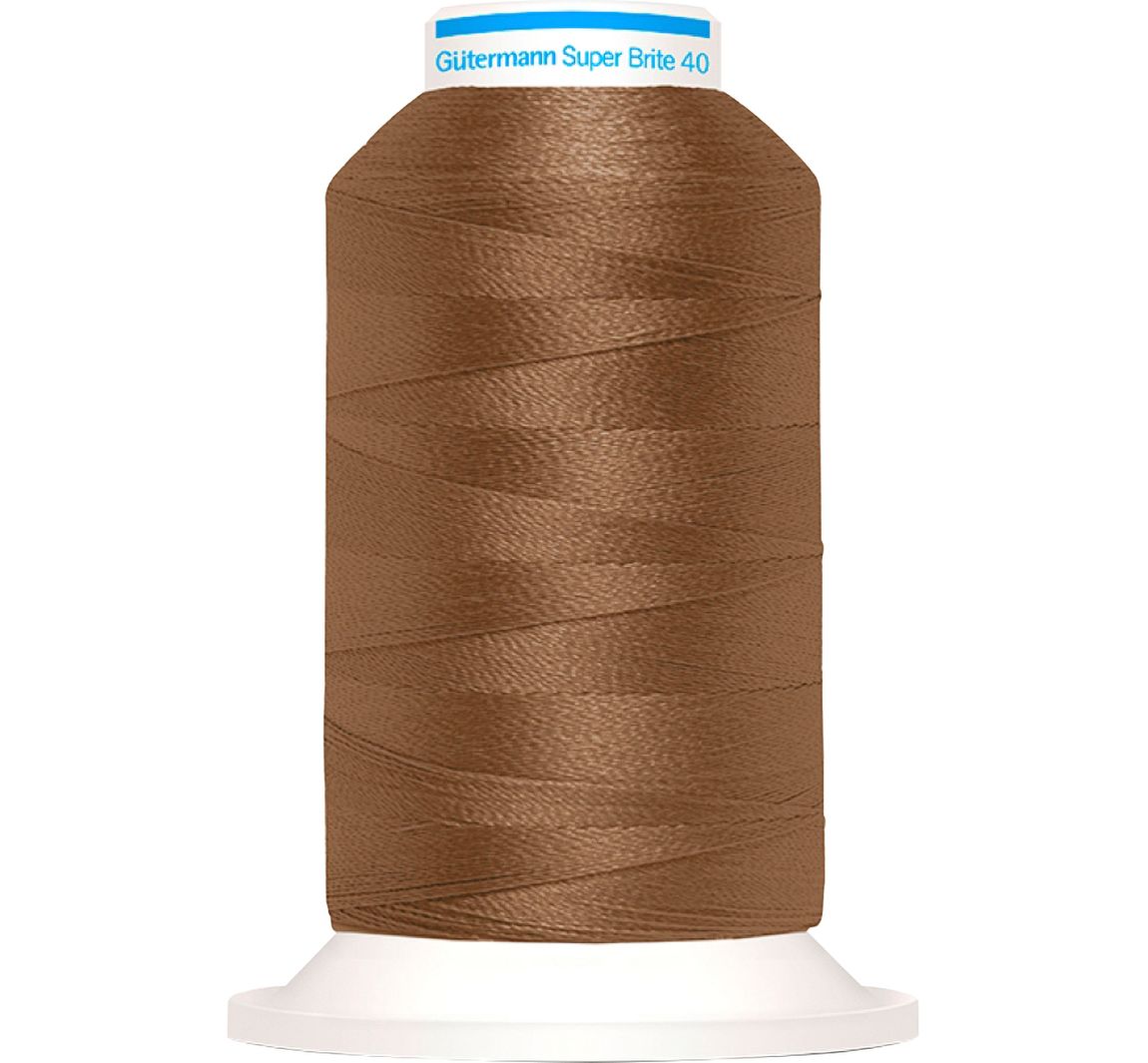 Gütermann Super Brite Maschinenstickfaden - 5777 Mittelbraun