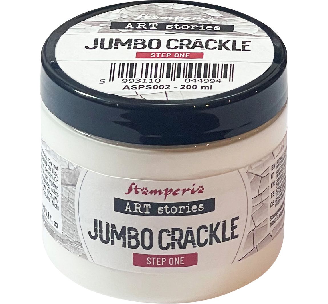 Stamperia Jumbo Crackle transparent - Step 1