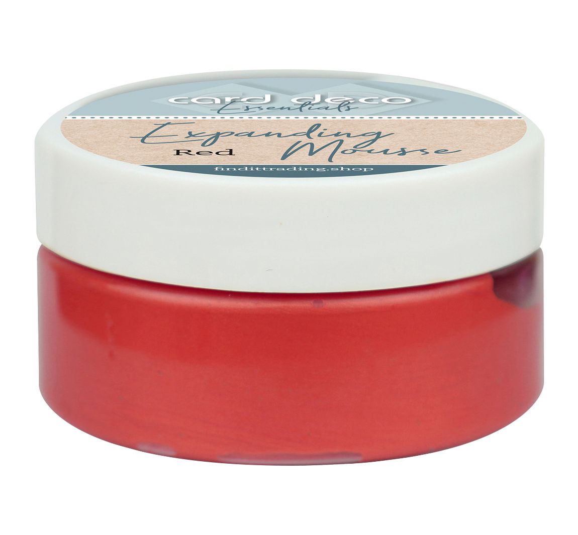 Schabloniercreme "Expanding Mousse" - Red
