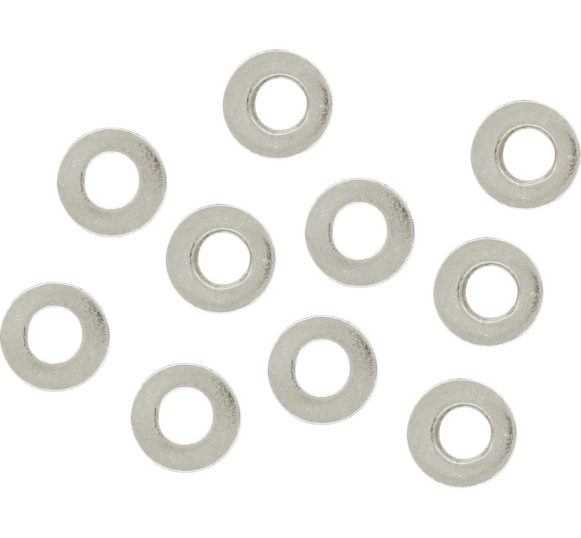 Metall Abstandsscheiben, Ø 4 mm - Silber