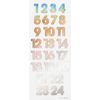 Adventskalenderzahlen Irisierend