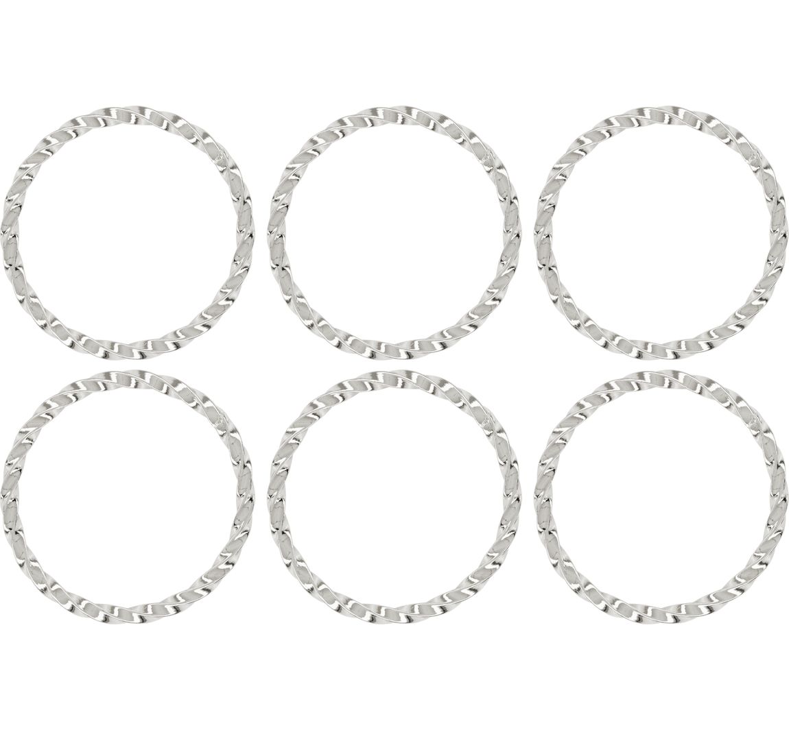 Metall Ring gedreht - Silber