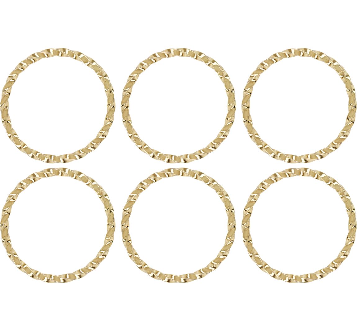 Metall Ring gedreht - Gold