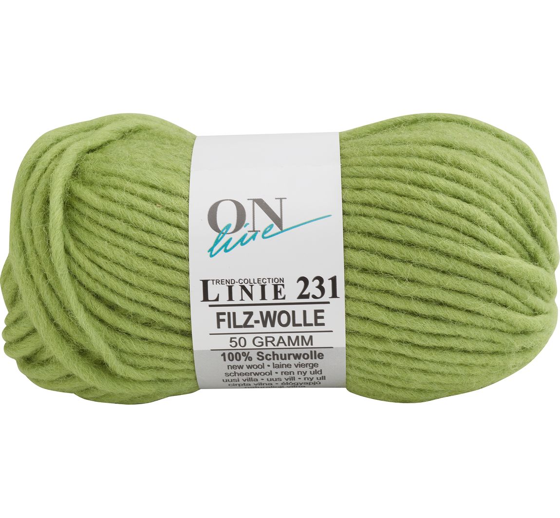 ONline Wolle Filzwolle, Linie 231 - Farbe 0008