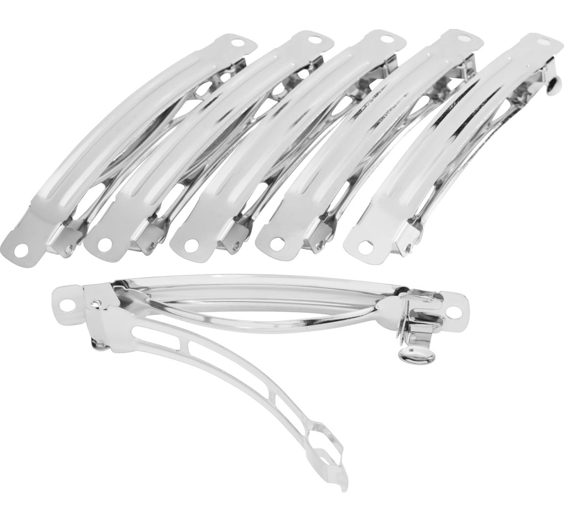 Haarspangen-Mechanik - 8 cm, 6 Stück