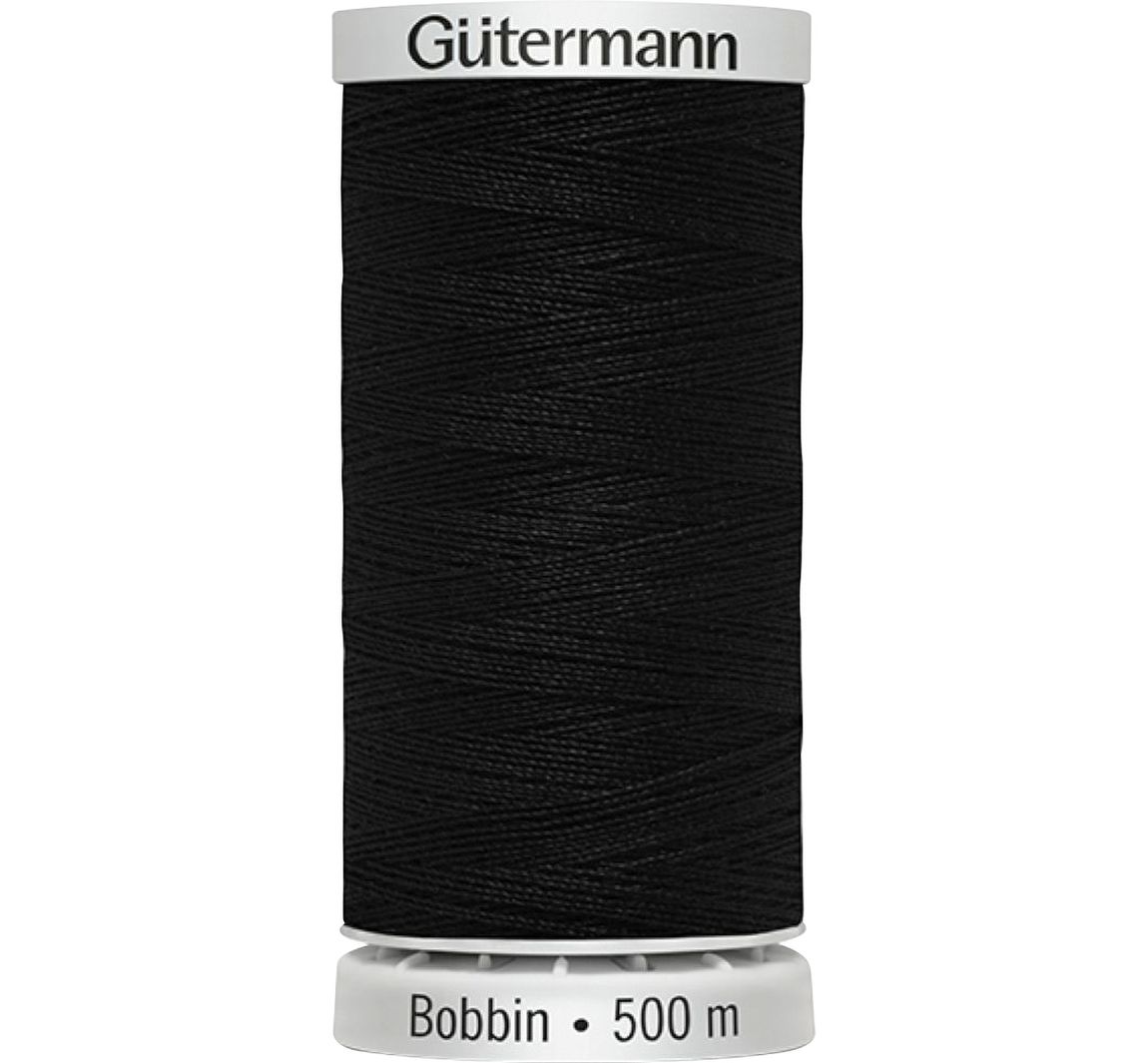 Gütermann Bobbin Untergarn, 500 m - 1005 Schwarz