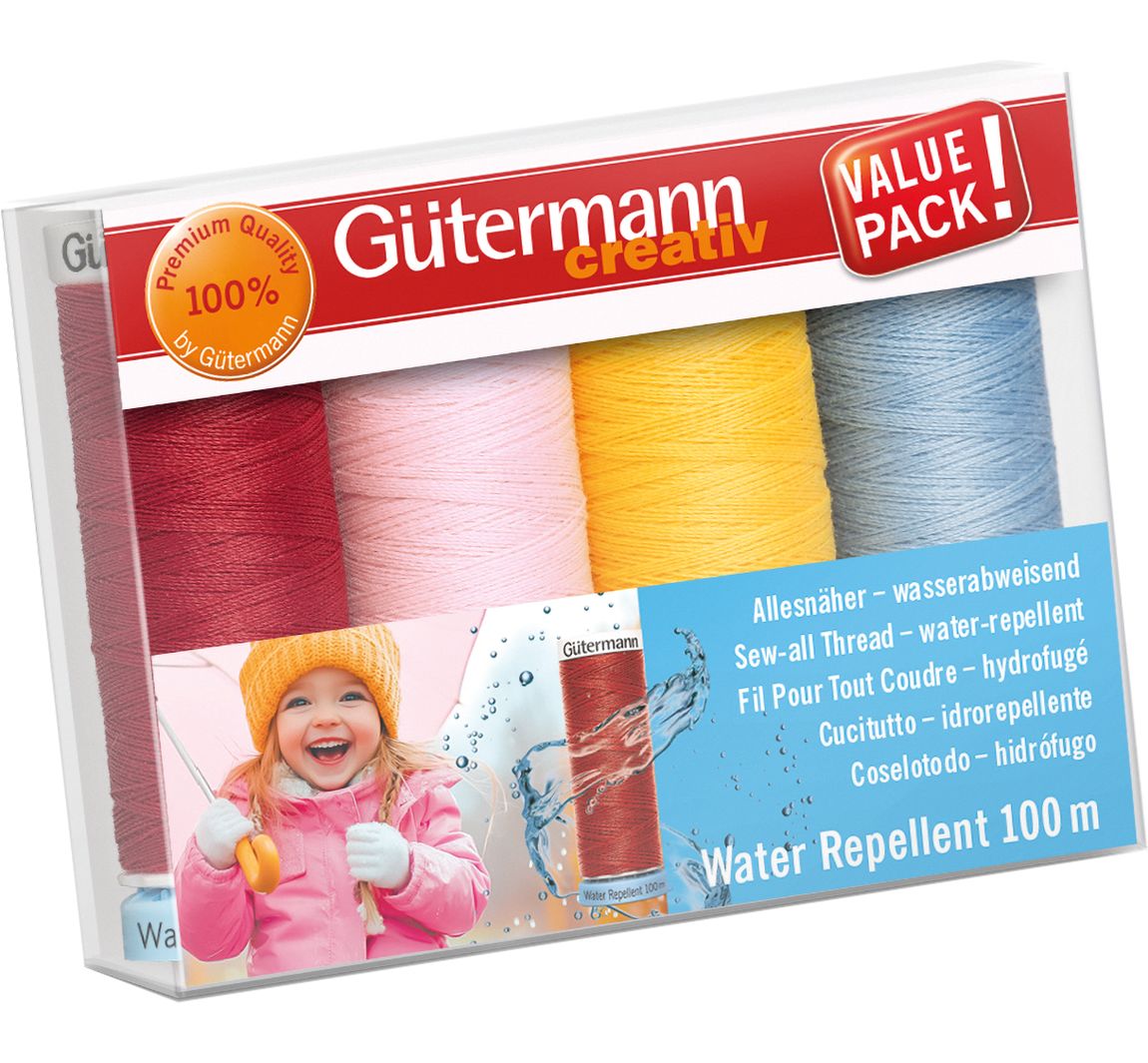 Gütermann Nähfaden-Set Allesnäher "Water Repellent" - Bunt Farbe 1