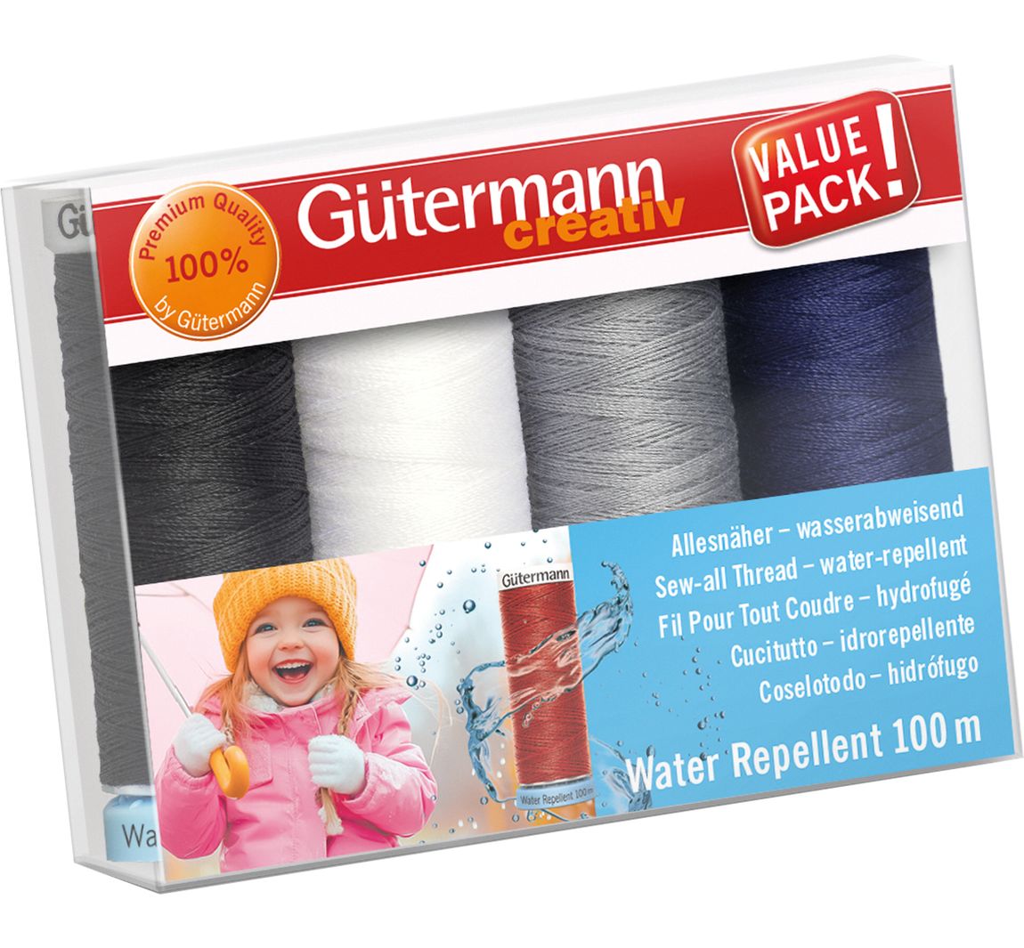 Gütermann Nähfaden-Set Allesnäher "Water Repellent" - Basic Col. 3