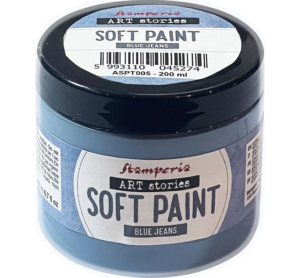 Stamperia Soft Paint - Blue Jeans