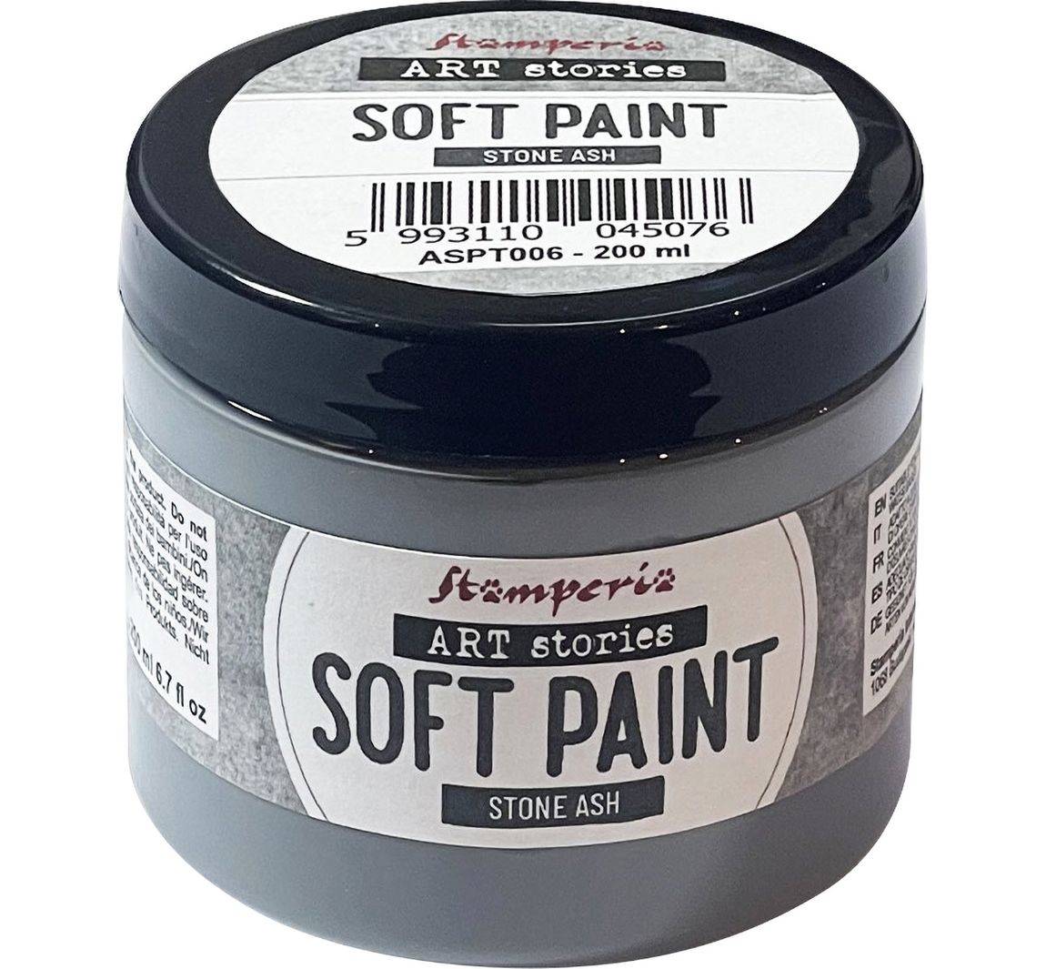 Stamperia Soft Paint - Stone Ash