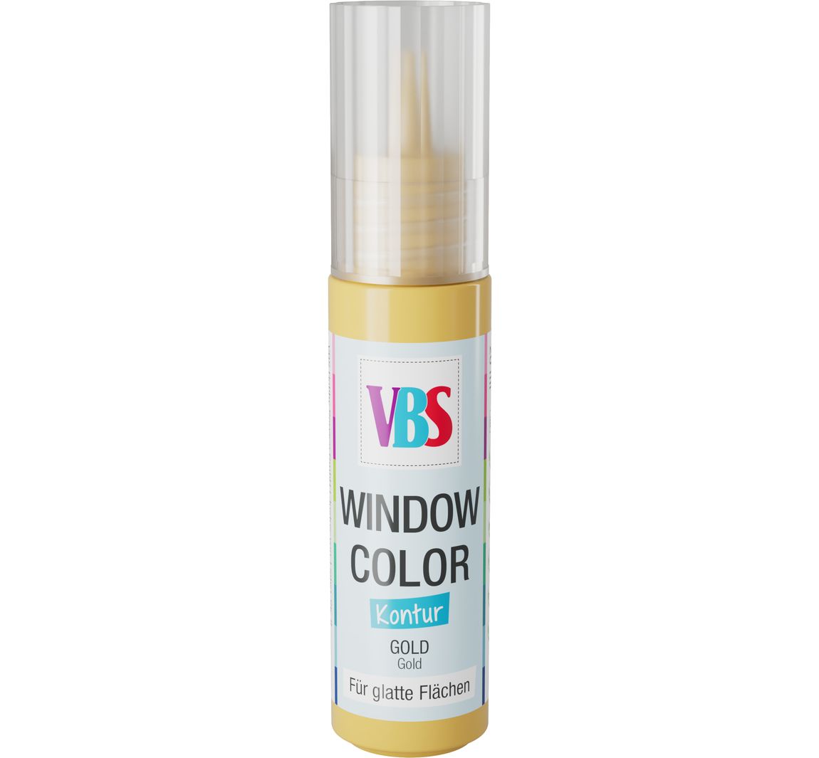 VBS Window Color Kontur, 20 ml - Gold