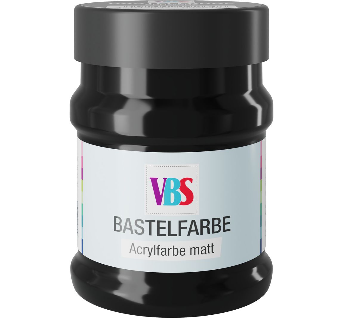 VBS Bastelfarbe, 230 ml - Schwarz