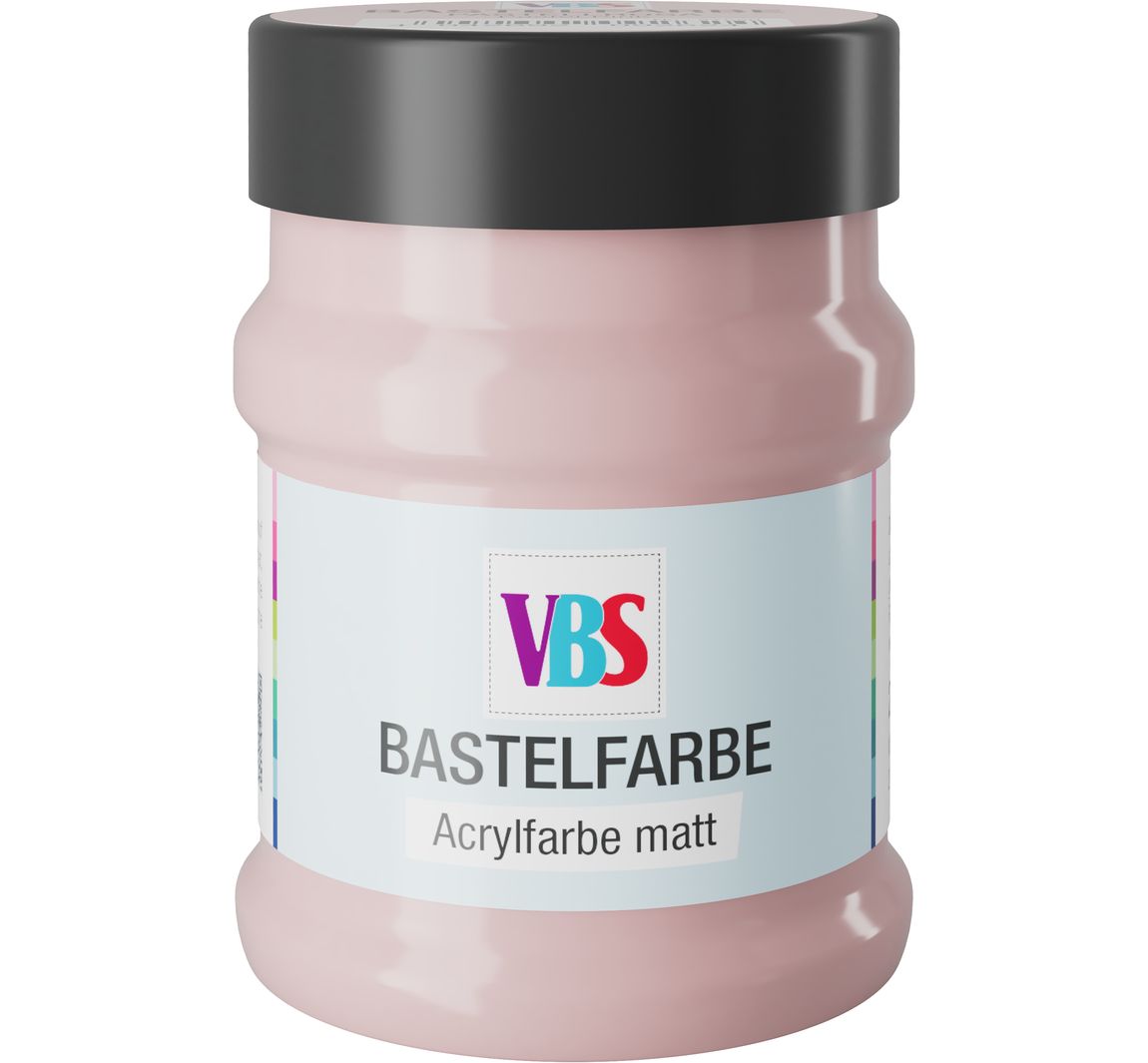VBS Bastelfarbe, 230 ml - Pastell-Rosa