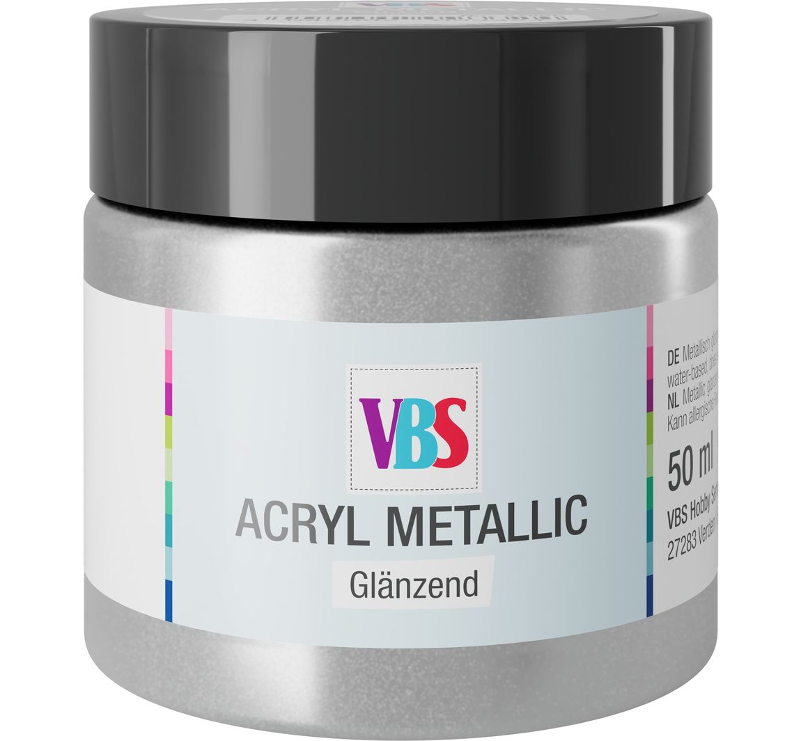 VBS Acryl Metallic - Antiksilber