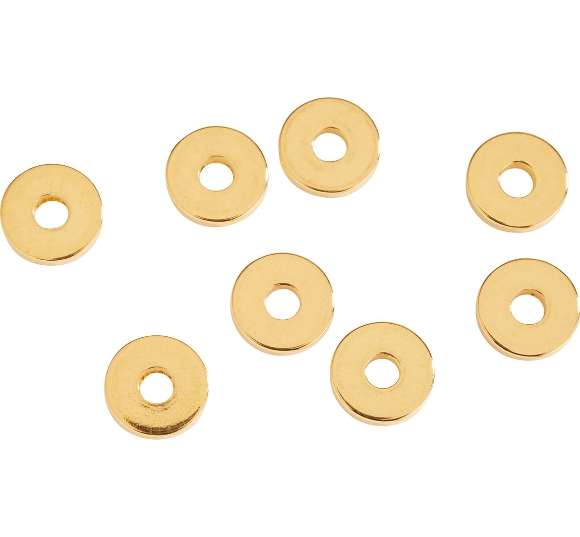 Metall Abstandsscheiben, Ø 6 mm - Gold